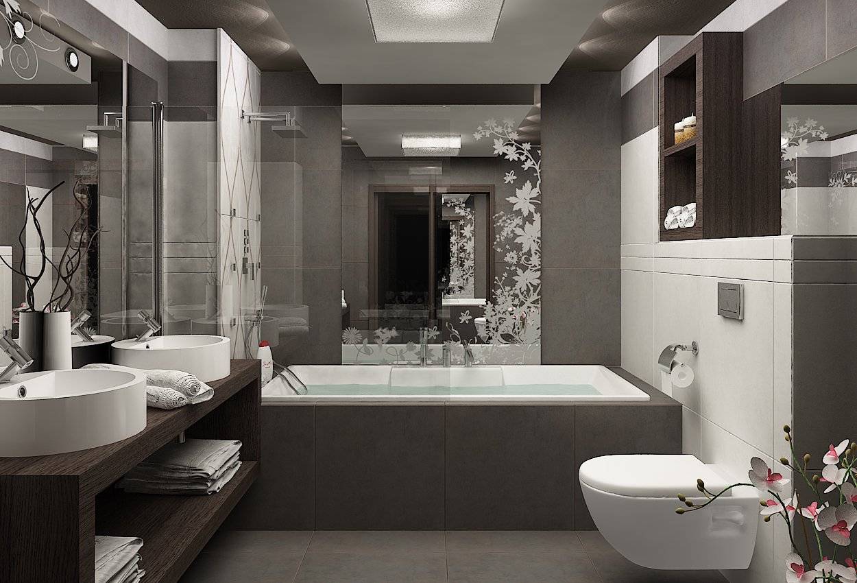 Дизайн ванной: топ-100 лучших проектов ванных комнат [#2019]