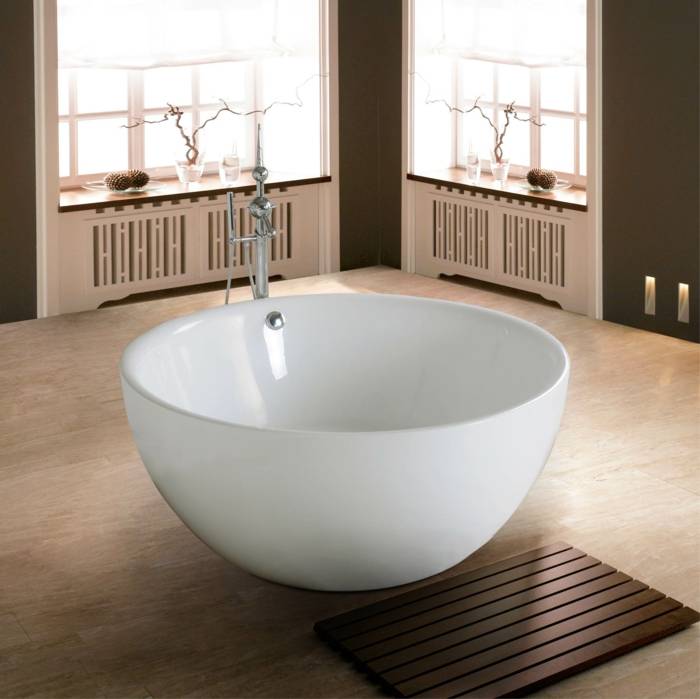 Круглая ванная — советы по выбору дизайна, плюсы, минусы и особенности оформления (105 фото)