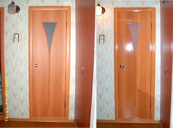 Как покрасить двери межкомнатные из двп