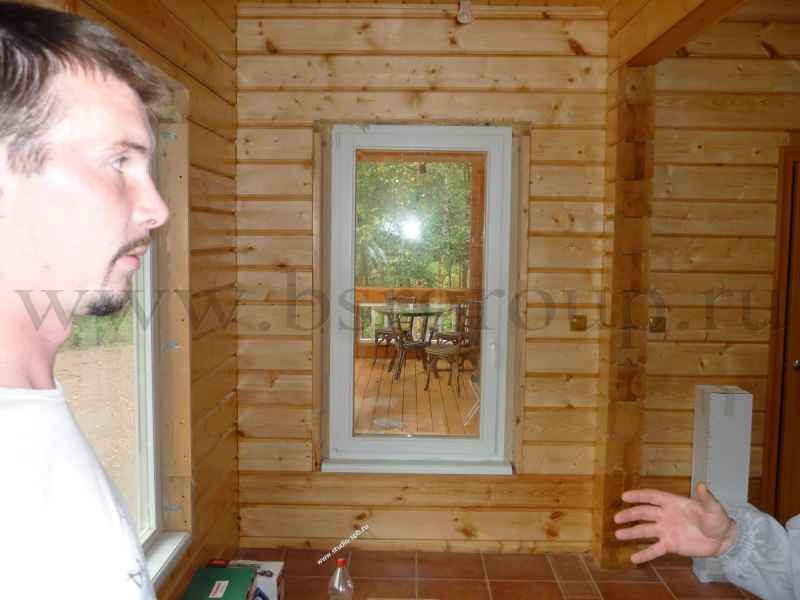 Как заложить окно в деревянном доме брусом