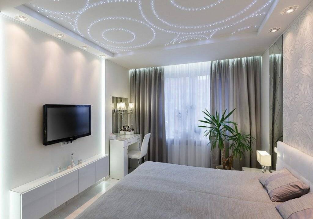 Натяжной потолок в спальне: 90 фото дизайна, особенности применения и лучшие варианты оформления