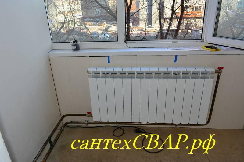 Установка батарей отопления на балконе: можно ли перенести, схемы выноса | дневники ремонта obustroeno.club
