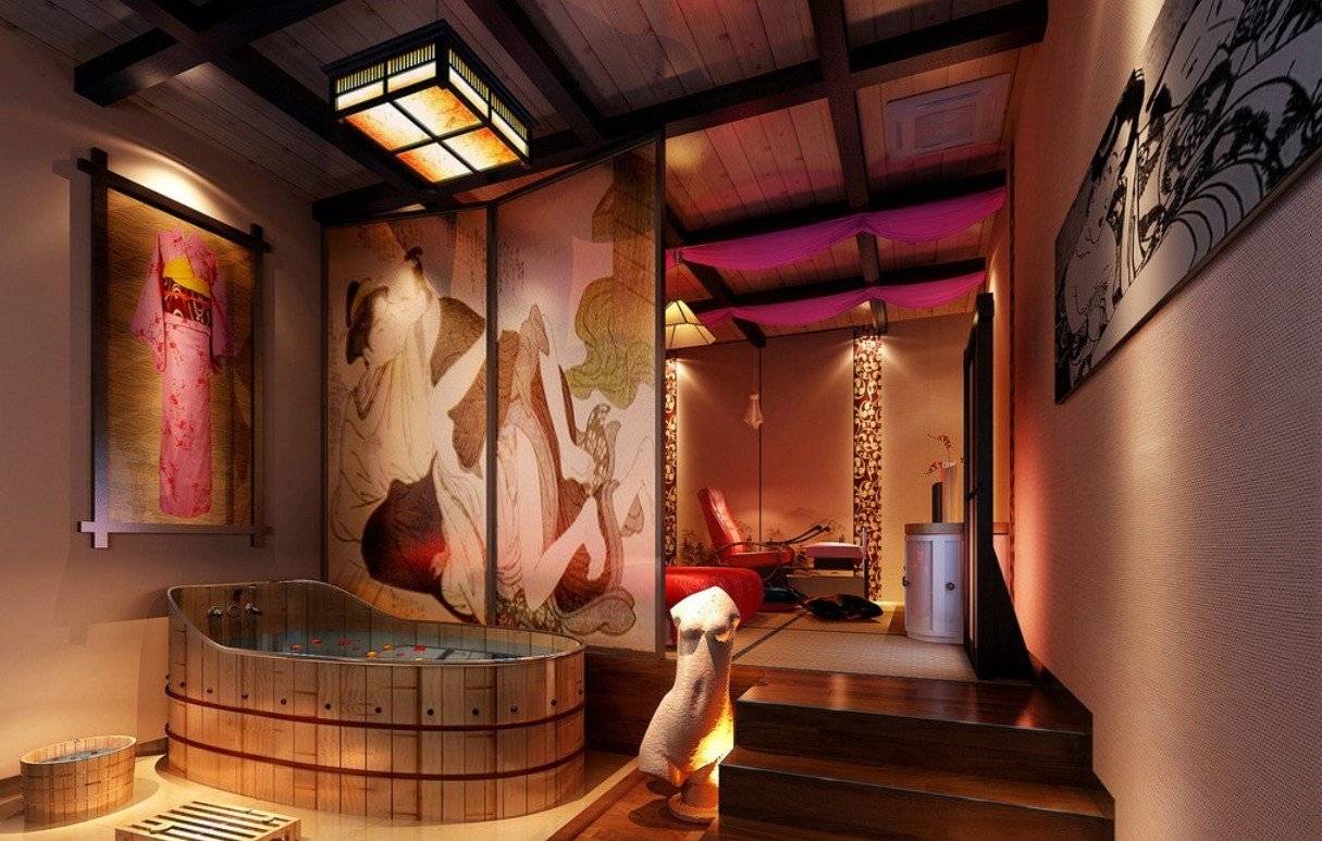 Ванная комната дизайн в китайском стиле фото