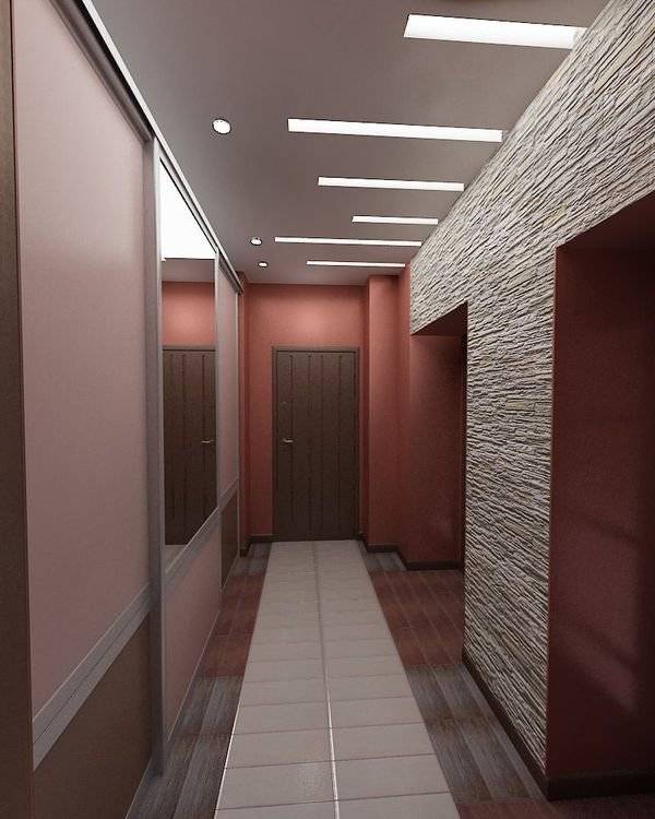Натяжные потолки в коридоре фото дизайн