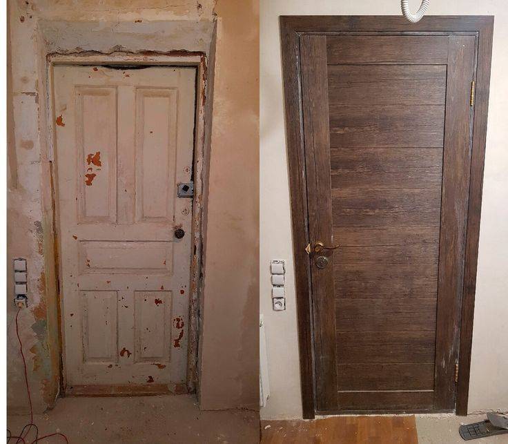 Способы обновления межкомнатных деревянных дверей своими руками