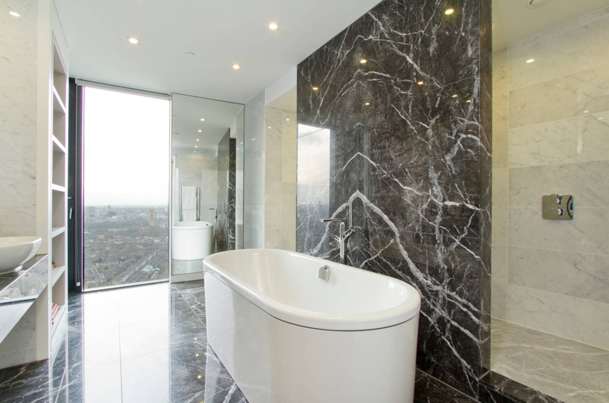 Ванная комната под мрамор, дизайн-фото инерьеров отделки