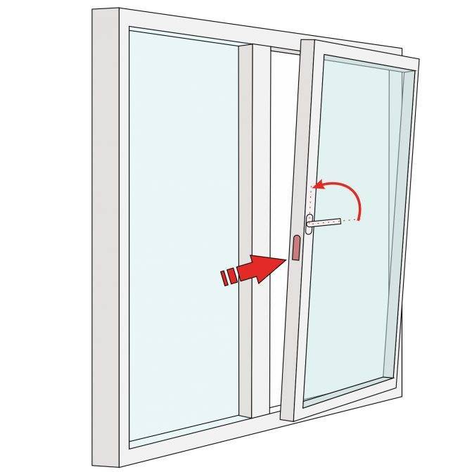 Как быть, если пластиковое окно открылось сразу в двух положениях? - oknanagoda.com