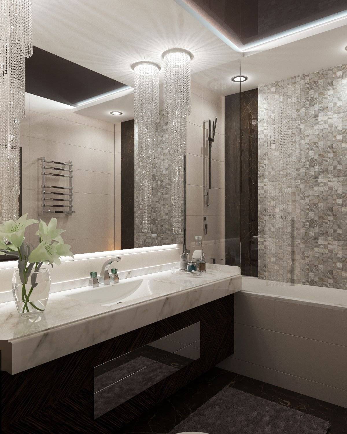 Современный дизайн ванной комнаты: 6 стилей, лучшие цветовые комбинации