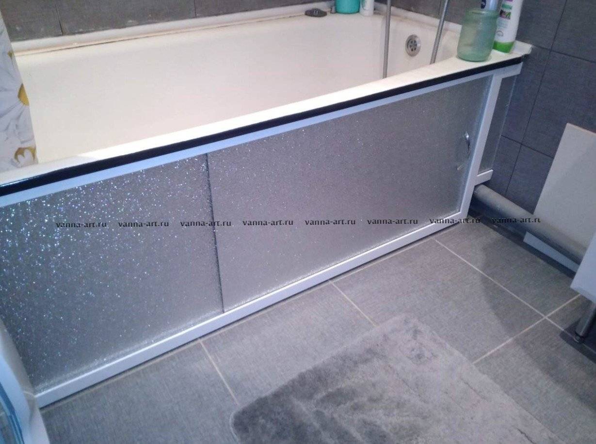Экран под ванну: фото фронтальных фартуков для ванной комнаты
