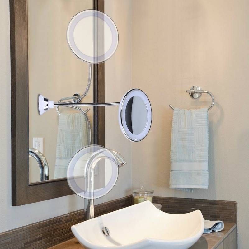 Зеркало для ванной - с полкой или подсветкой ?
