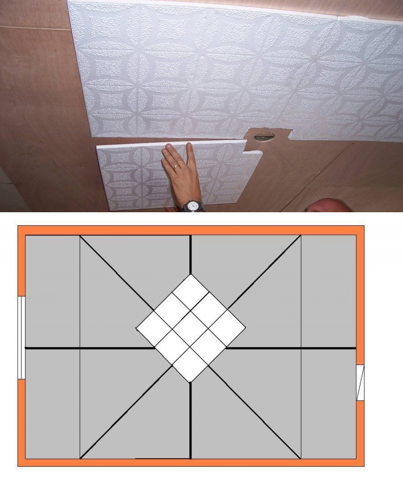 Приклеивание потолочной плитки: из пенопласта, какой клей, способы, самому