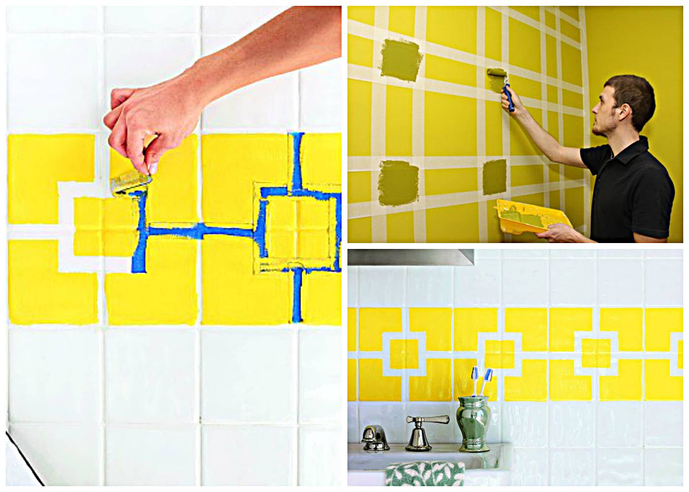 Покрасить плитку в ванной: как выбрать подходящую краску, подготовить поверхность и правильно нанести краску - 23 фото