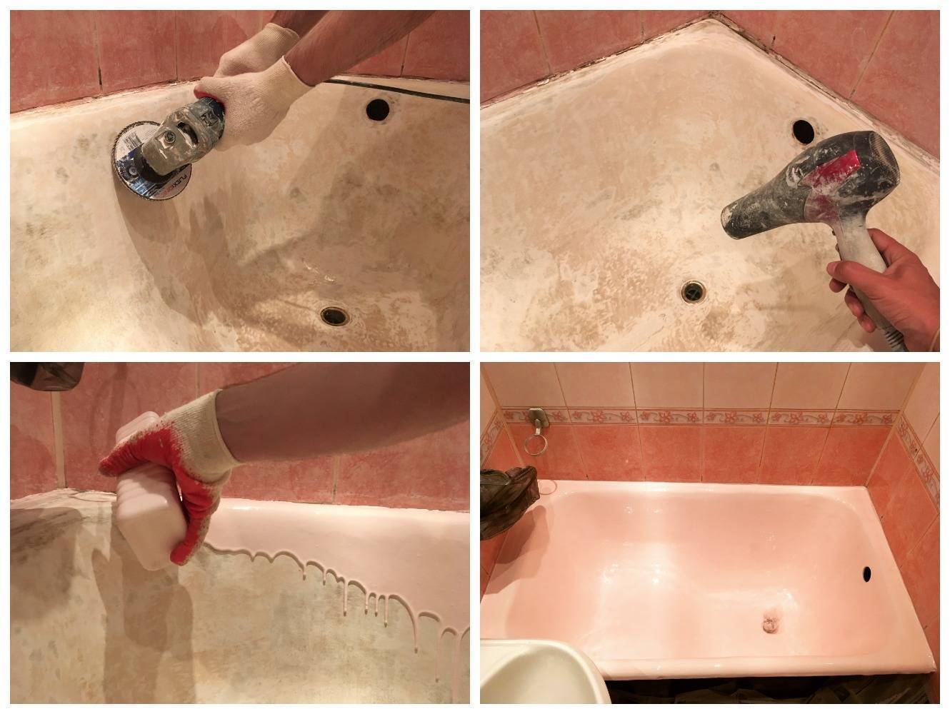Реставрация ванны своими руками — подготовка и пошаговая реставрация ванной
