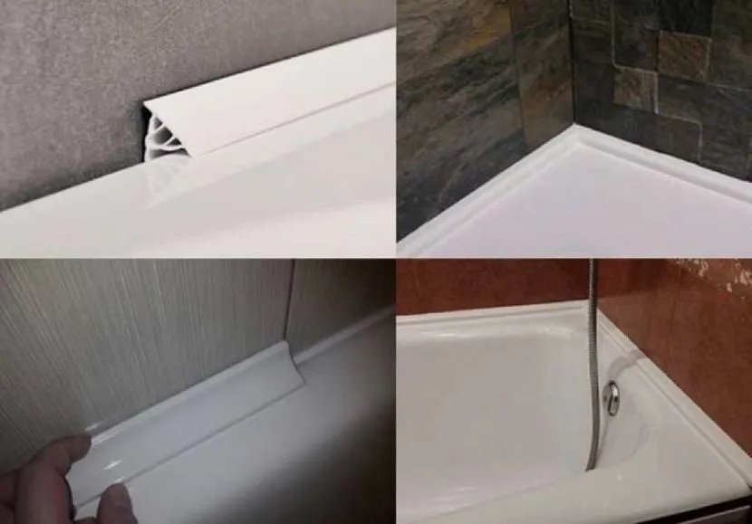 Плинтус для ванной комнаты: особенности потолочных, напольных планок, фото, видео
