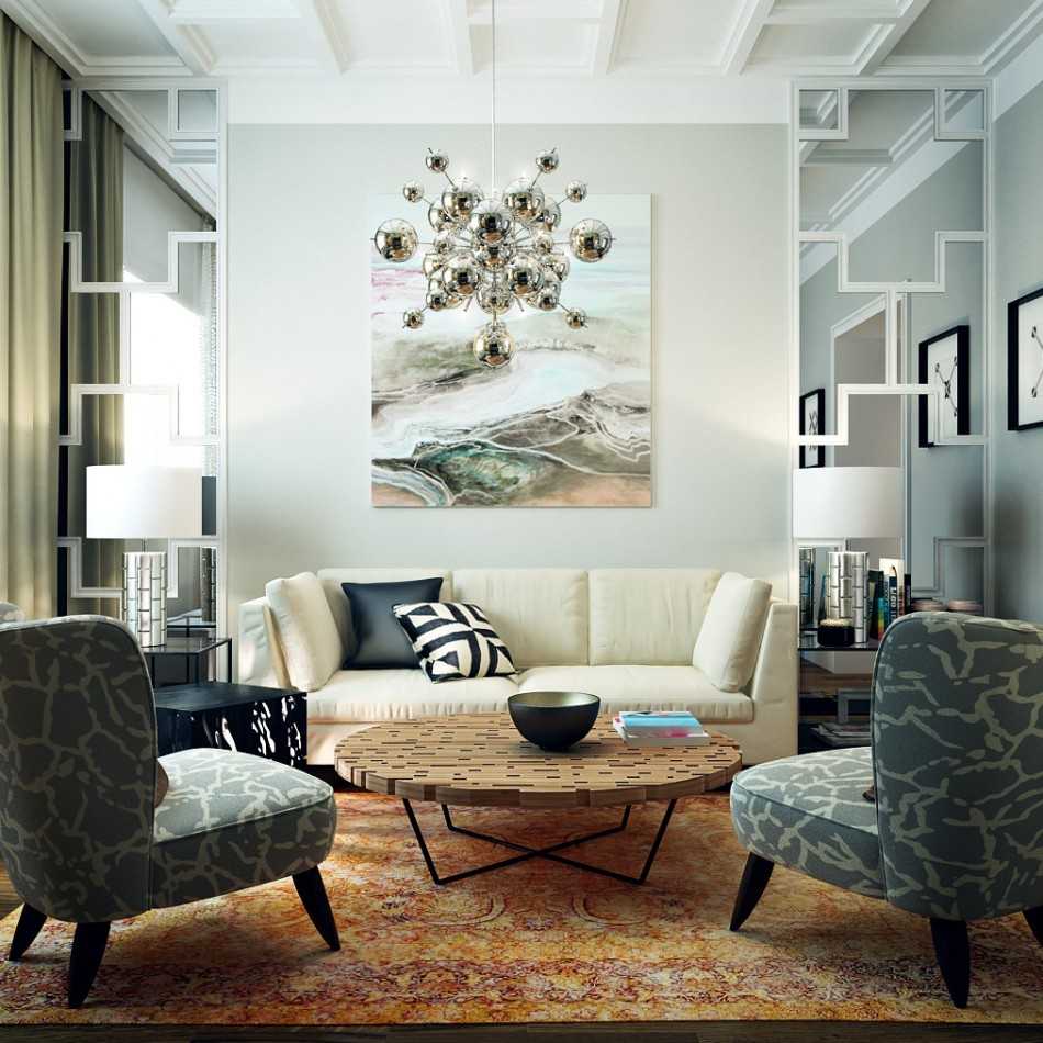 Картины в гостиную в современном и классических стилях, фото интерьеров