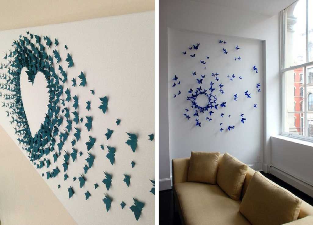 Бабочки на стену своими руками: трафареты и шаблоны для вырезания