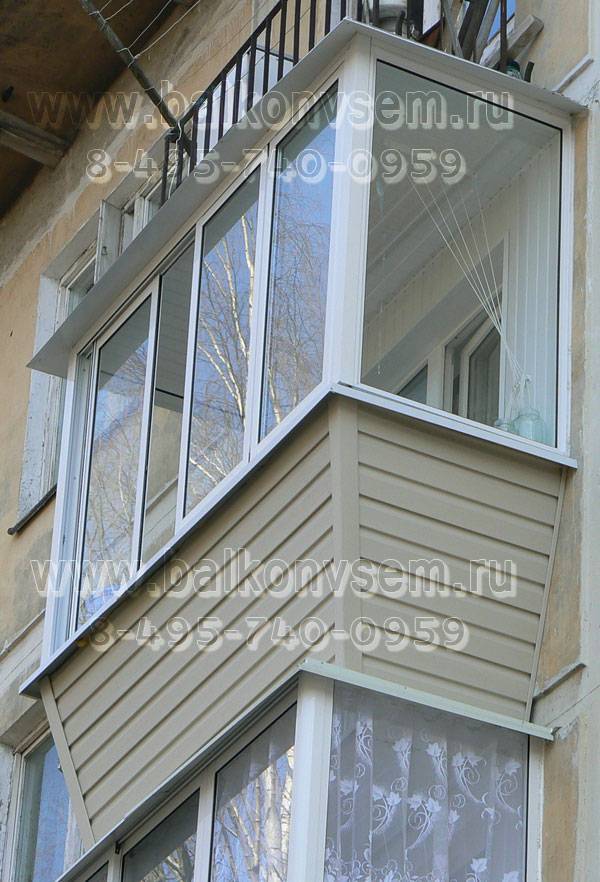 Алюминиевое остекление балкона. фото работ
