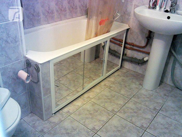 Чем закрыть ванну снизу: популярные способы, как сделать своими руками, фото вариантов, стационарная конструкция, подиум