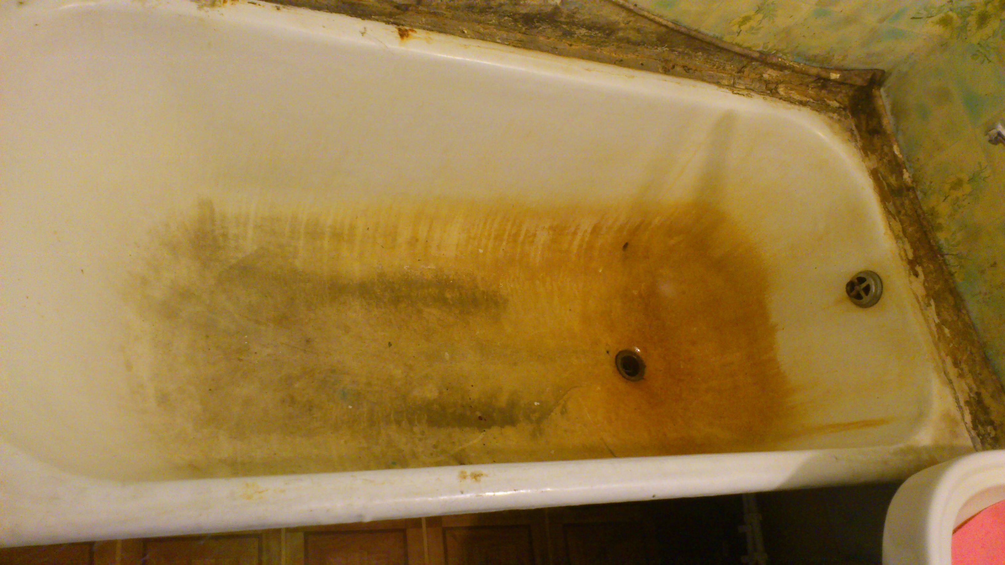 Чем и как отмыть старую чугунную ванну от налета и ржавчины