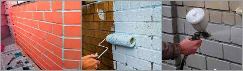 Чем и как самостоятельно покрасить кирпичную стену на балконе