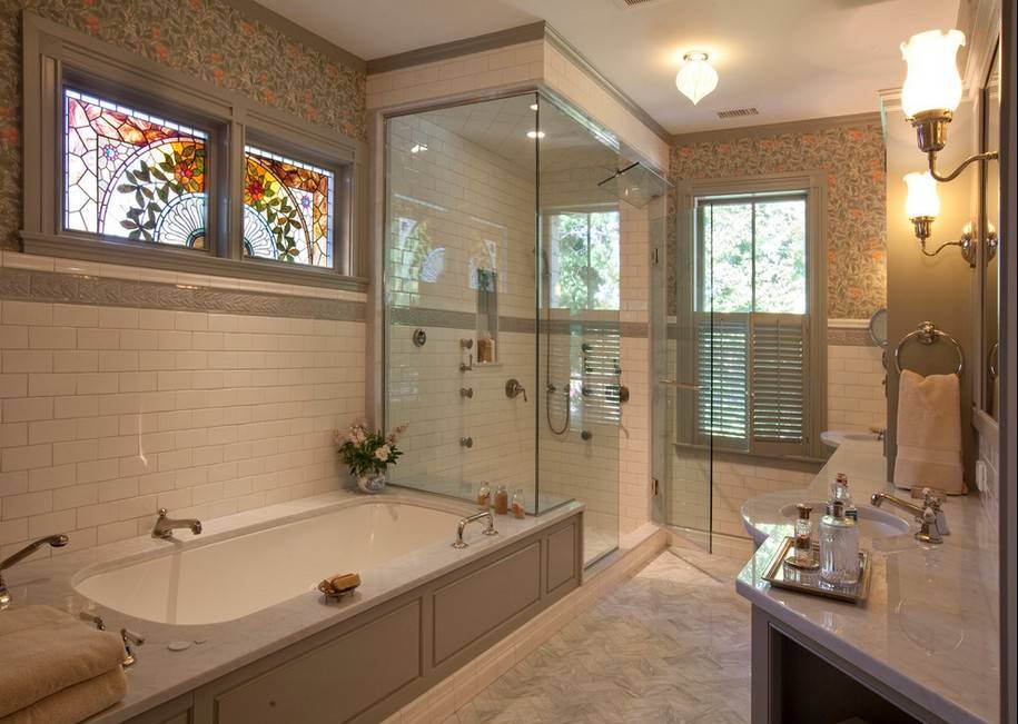 Дизайн ванной комнаты с окном: фото и нюансы