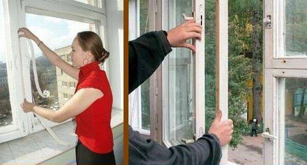 Как и чем заклеить деревянные и пластиковые окна на зиму — способы, инструкция