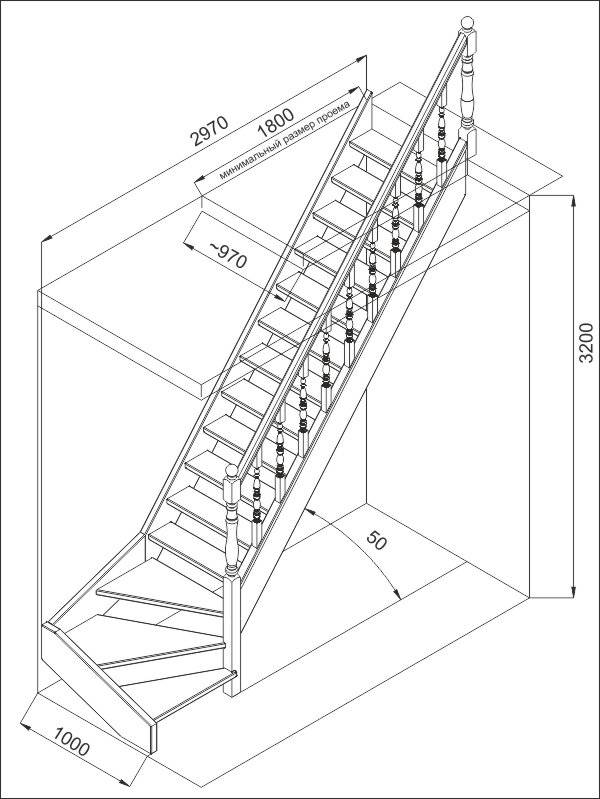 Лестницы из дерева: обзор конструкций лестниц на второй этаж, пример расчёта параметров и пошаговые рекомендации по сборке