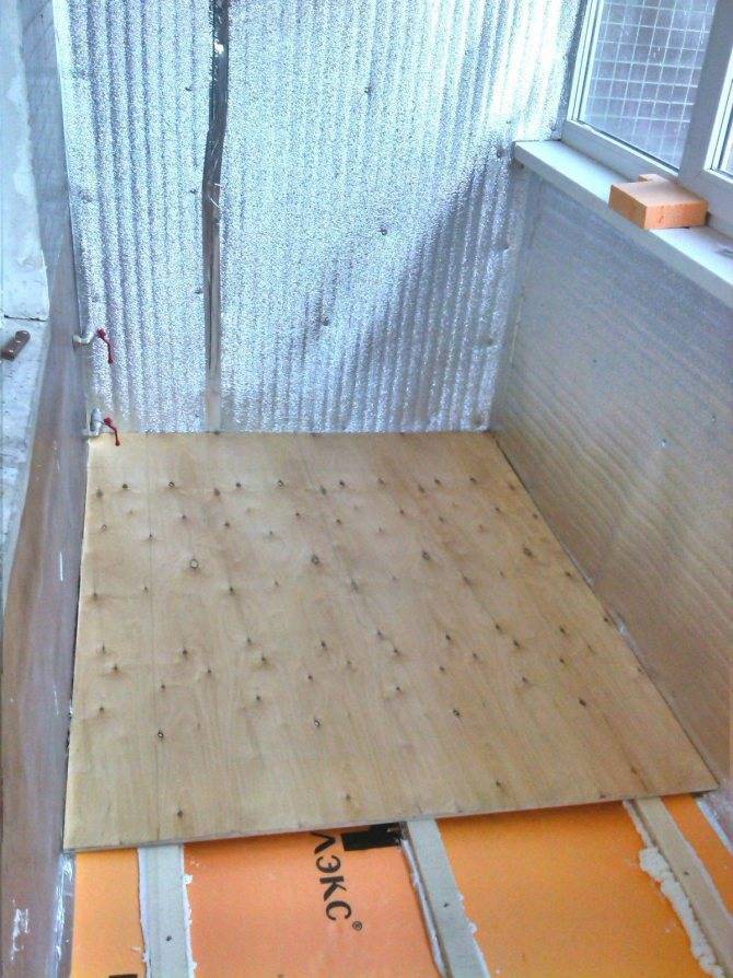 Делаем деревянный пол на балконе пошагово