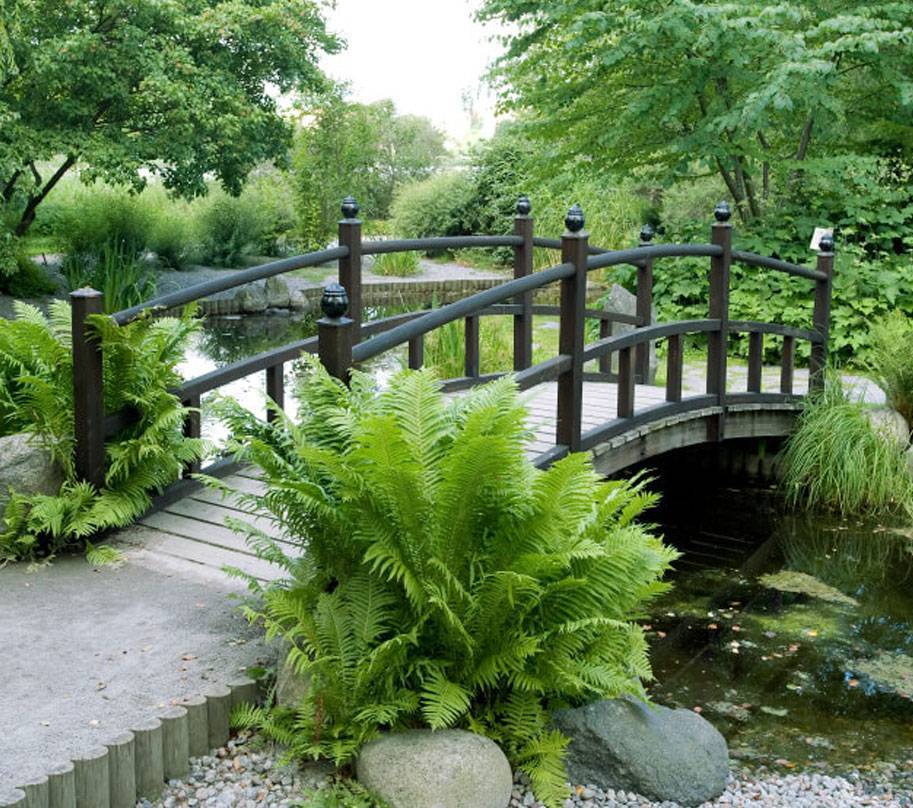 Декоративный мостик для сада своими руками: этапы сооружения
