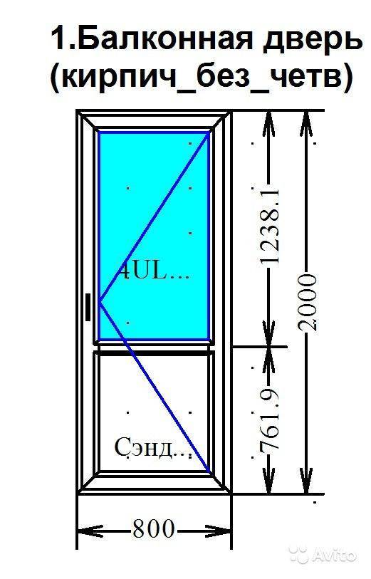 Размер балконной двери: высота и ширина стандартной двери