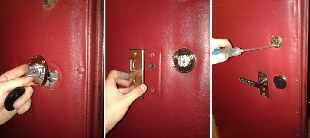 Как правильно заменить личинку замка двери