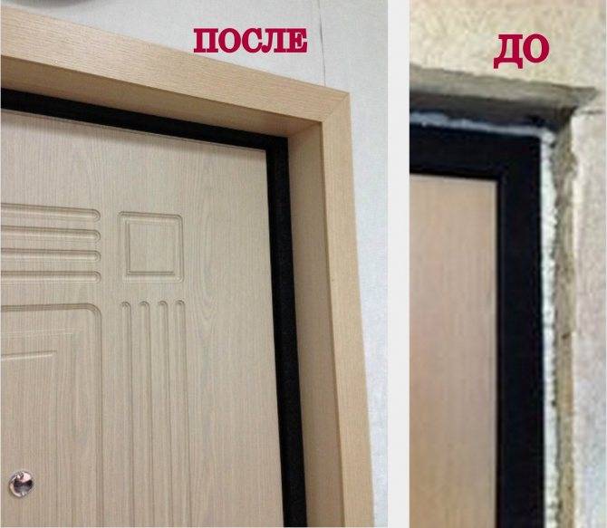 Установка наличников межкомнатных дверей: пошаговая инструкция