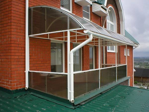Балкон из поликарбоната в частном доме своими руками