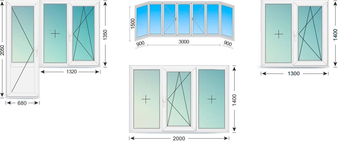 Размер стандартного окна в панельном доме
