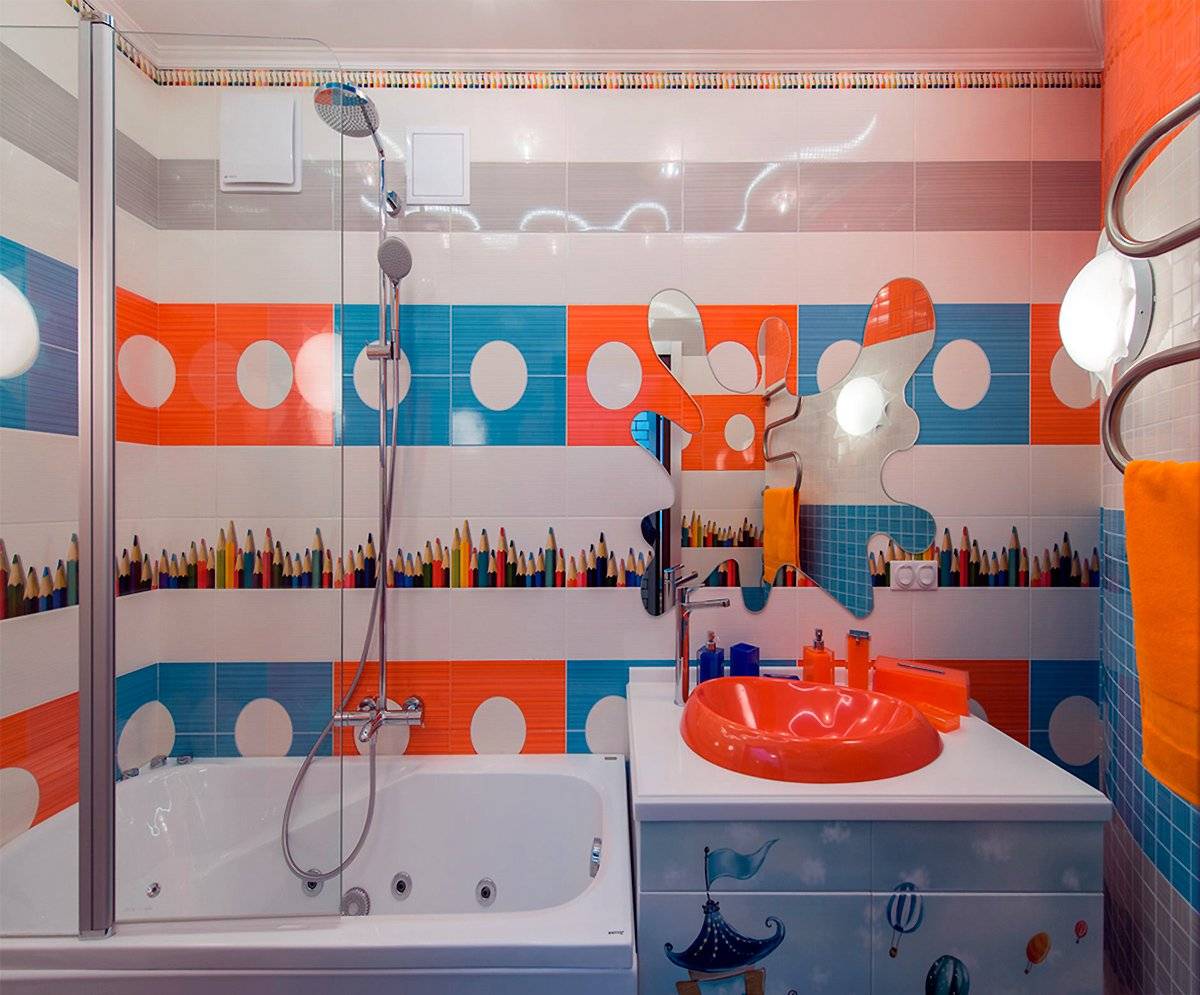 Дизайн детской ванной: 16 крутых и практичных идей