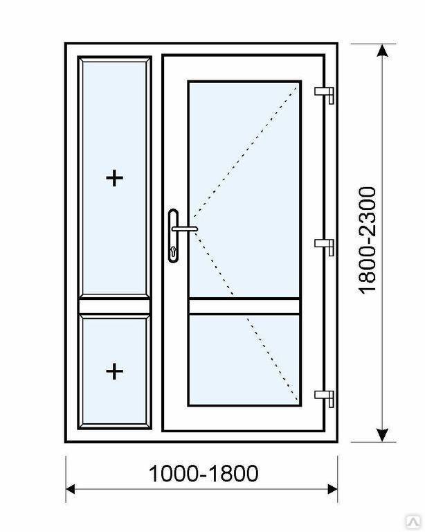 Размеры входных металлических дверей