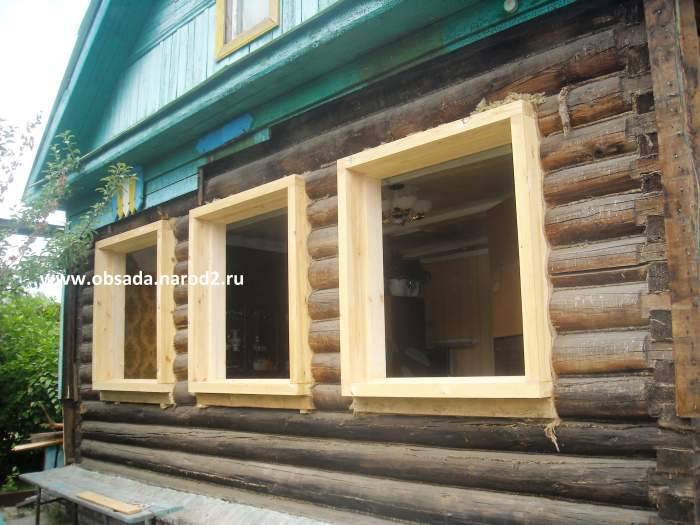 Как установить пластиковое окно в деревянном доме