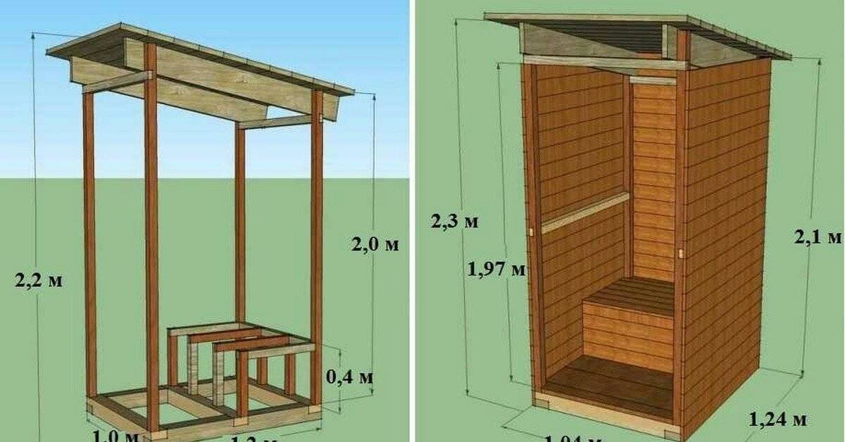 Сделать туалет на даче своими руками чертежи