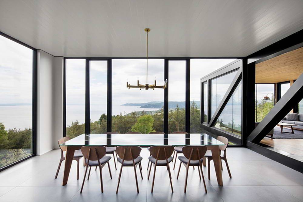 Дом с панорамными окнами: 105 фото оформления строений панорамной системой