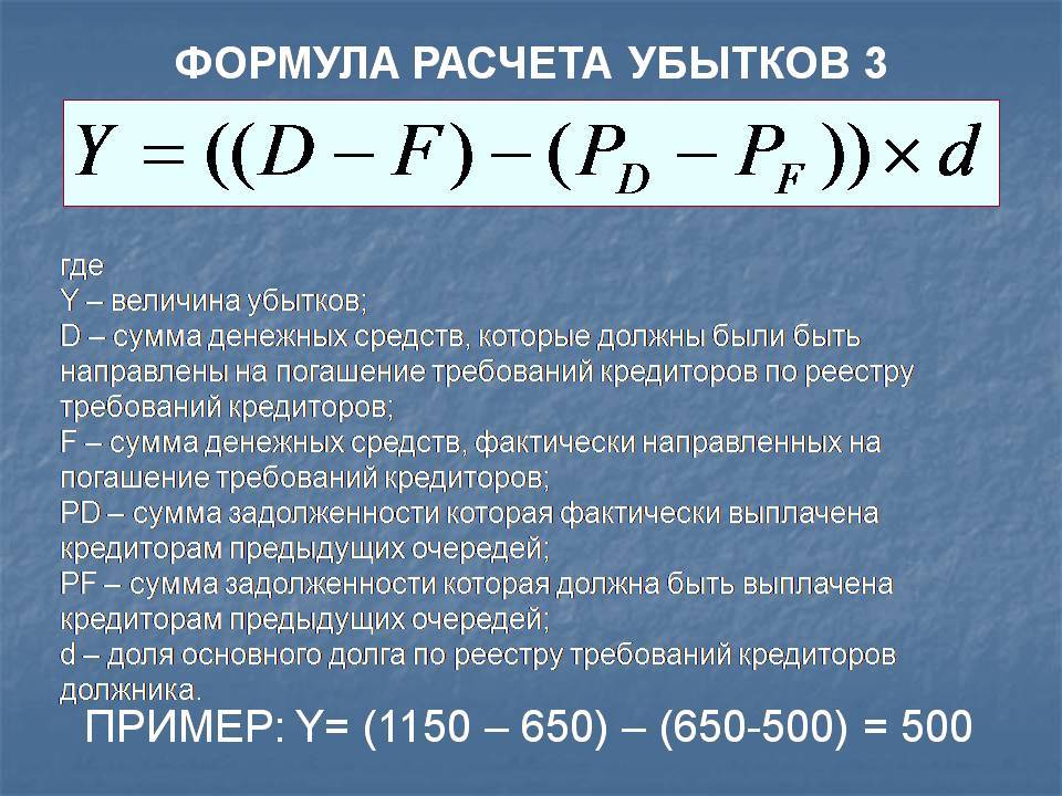 Расчет причиненного ущерба образец