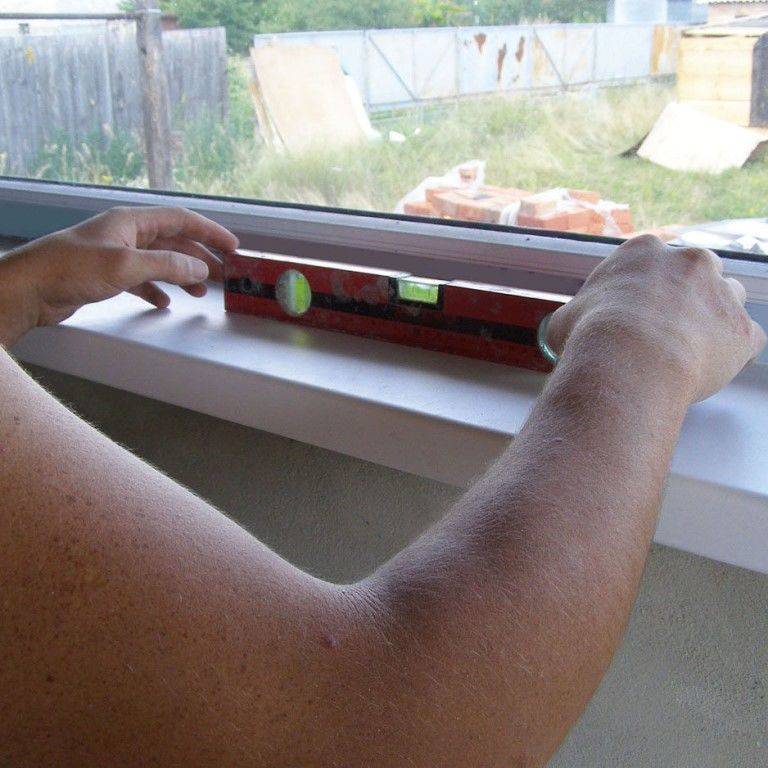 Замена подоконника пластикового окна своими руками
