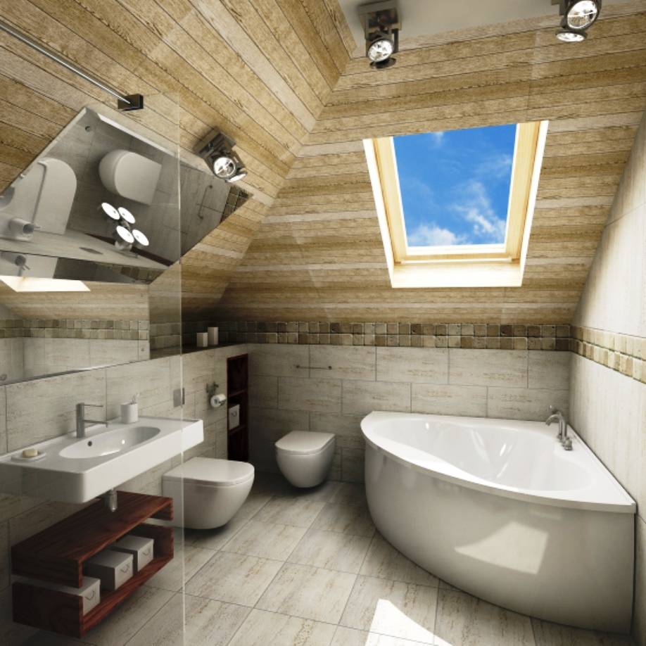 Ванная на мансарде: идеи дизайна (фото) | дом мечты