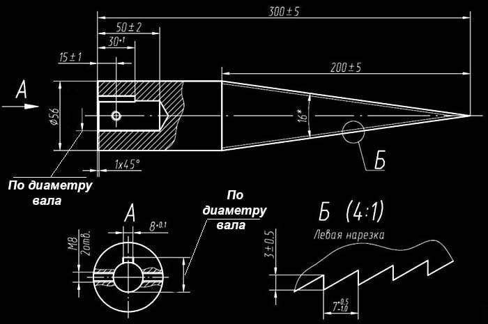 Выбираем винтовой дровокол: типы оборудования: как своими руками изготовить конусный колун для дачи
