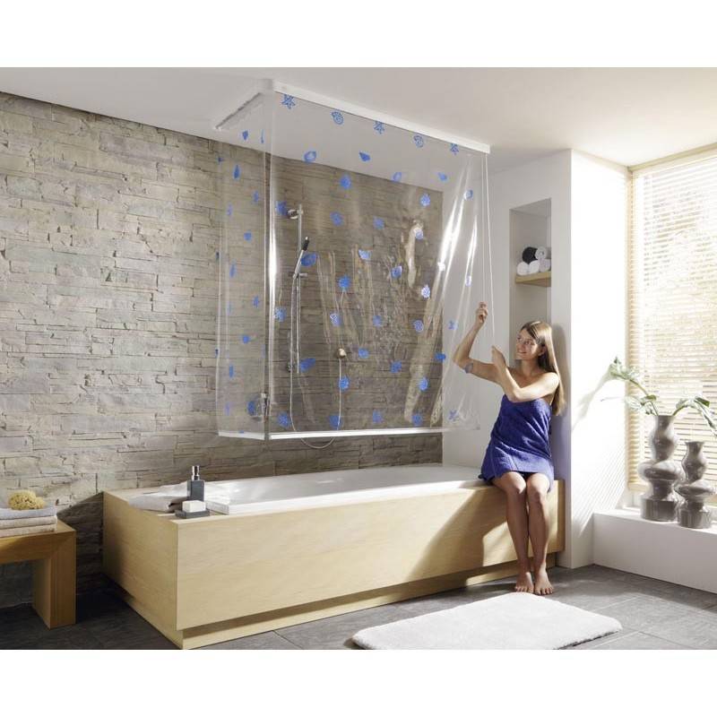 Шторка для ванной — какую выбрать? 100 фото лучших моделей из различных материалов
