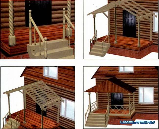 Пристройка деревянного балкона к дому