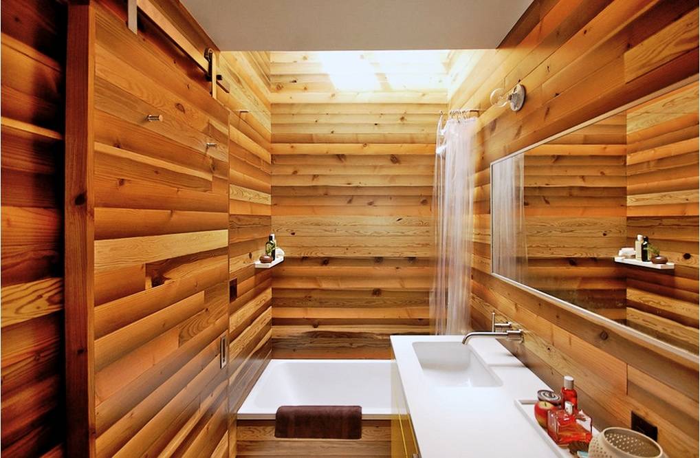 Отделка ванной комнаты вагонкой (28 фото) плюсы и минусы + идеи дизайна