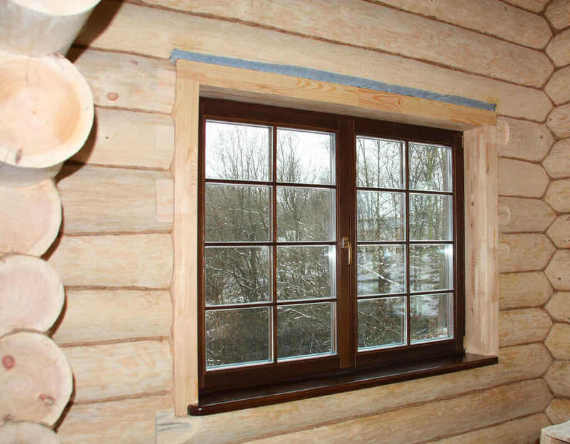 Окна в деревянном доме: 70 фото установки разных типов окон