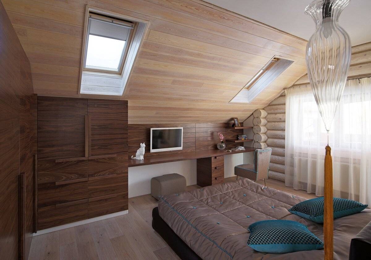 Интерьер мансарды – дизайн мансардного этажа – превращаем чердак в жилое помещение под крышей дома + фото