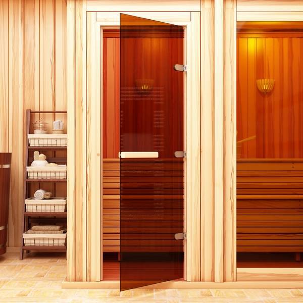Стеклянные двери для бани и сауны: за и против