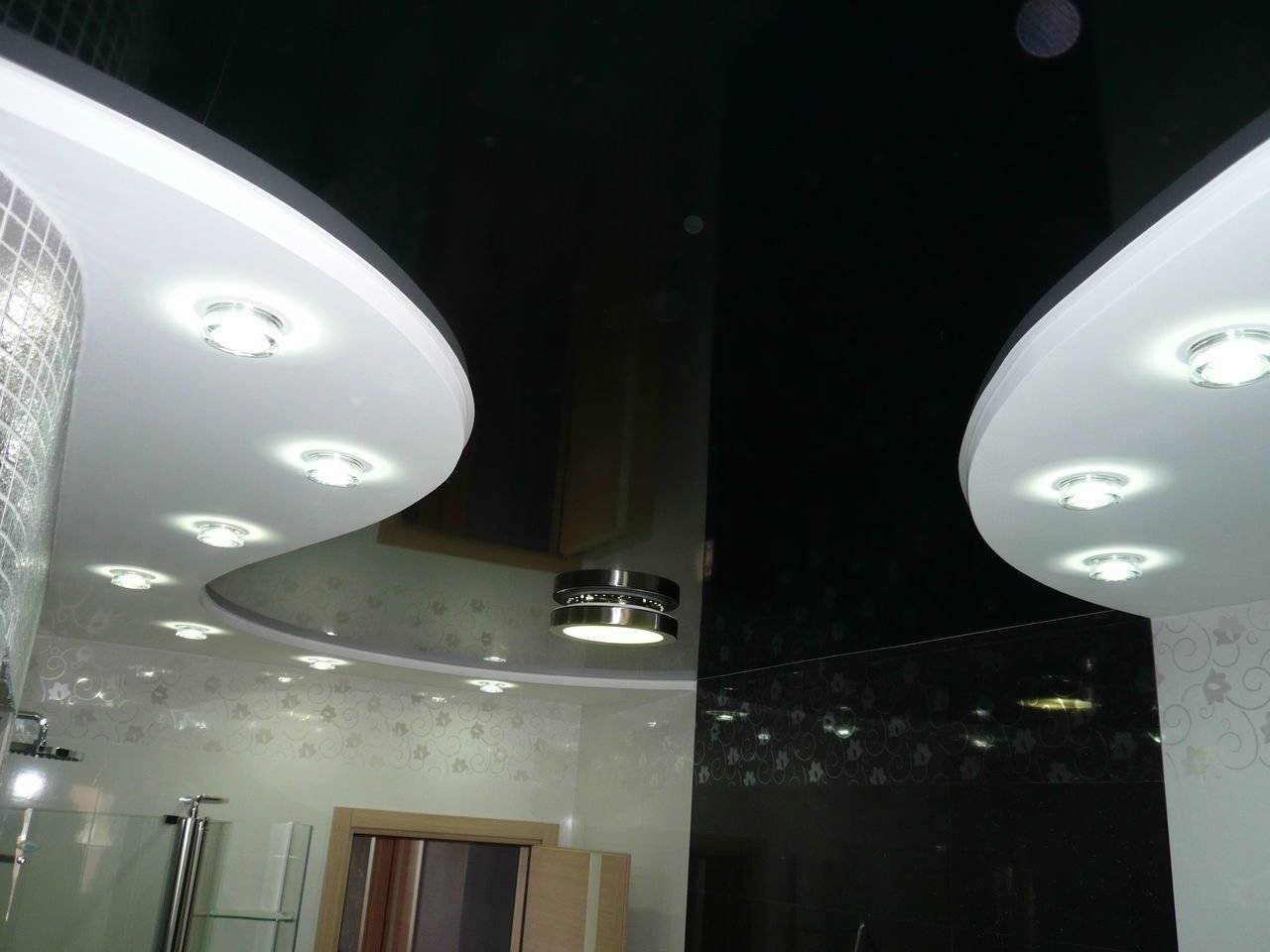 Двухуровневые потолки из гипсокартона для гостиной своими руками: фото дизайна потолков, пошаговая инструкция по монтажу двухъярусных потолков с подсветкой